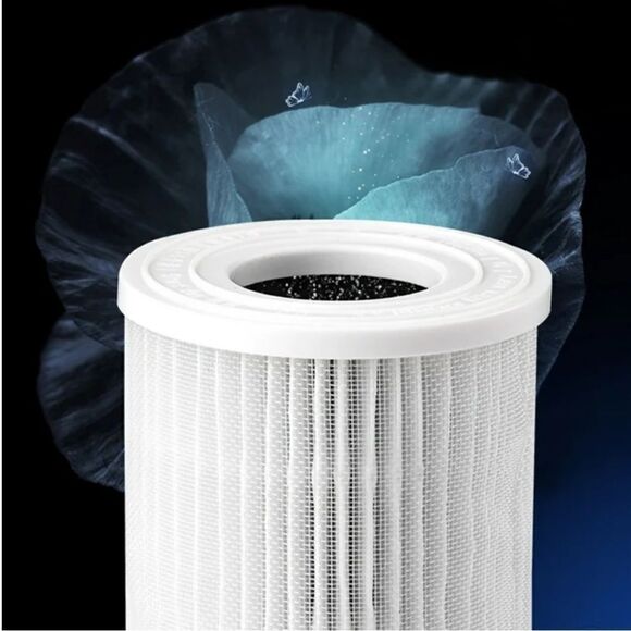 USB Desk Air Purifier, 3-Gear Adjustable for Home, Bedroom, Vehicle-White. NIB! - Picture 4 of 11